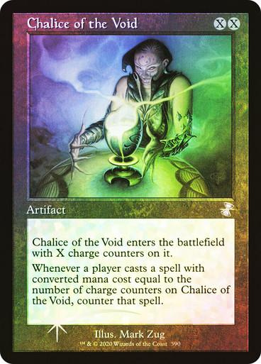 Magic the Gathering Time Spiral: Remastered Retro Frame FOIL Chalice of the Void LIGHTLY PLAYED LP