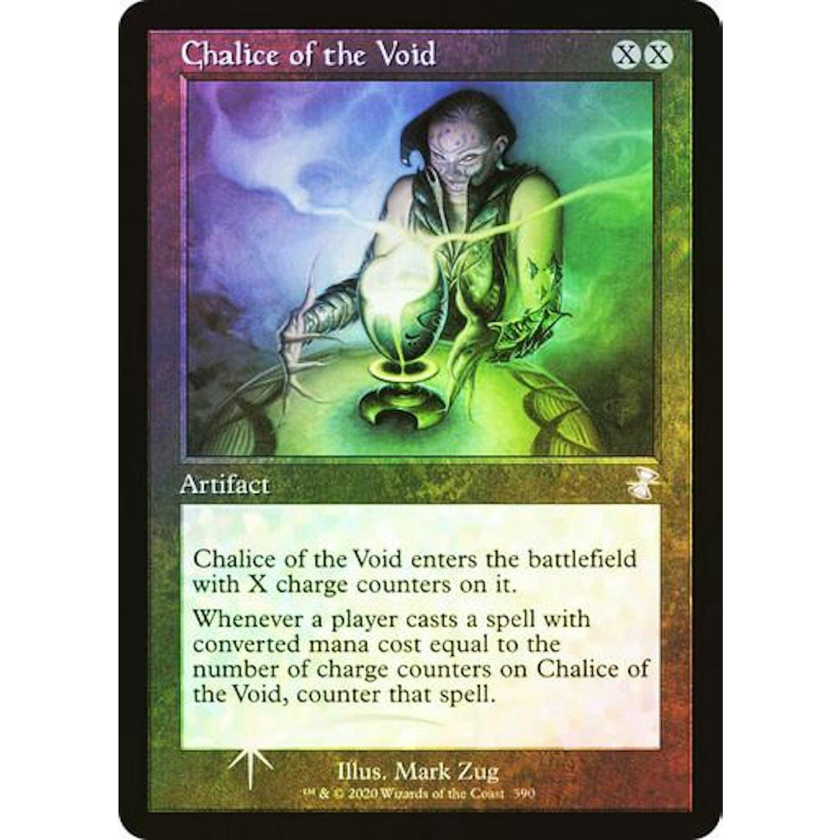Magic the Gathering Time Spiral: Remastered Retro Frame FOIL Chalice of the Void LIGHTLY PLAYED LP
