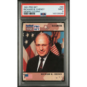Pro Set Desert Storm 1991 Richard B Cheney 80 Rookie Card PSA 9