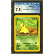 Pokemon Neo Genesis 1st Edition Chikorita 54/111 CGC 7.5 subs
