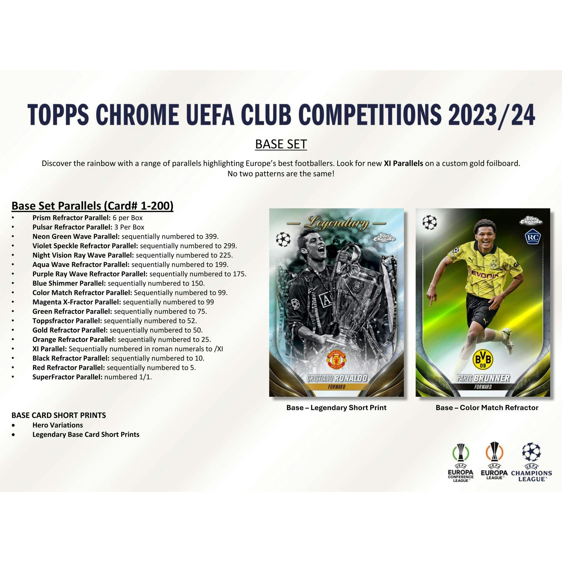 2023/24 Topps Chrome UEFA Club Competitions Soccer Hobby Jumbo Pack