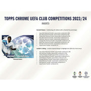 2023/24 Topps Chrome UEFA Club Competitions Soccer Hobby Jumbo Box