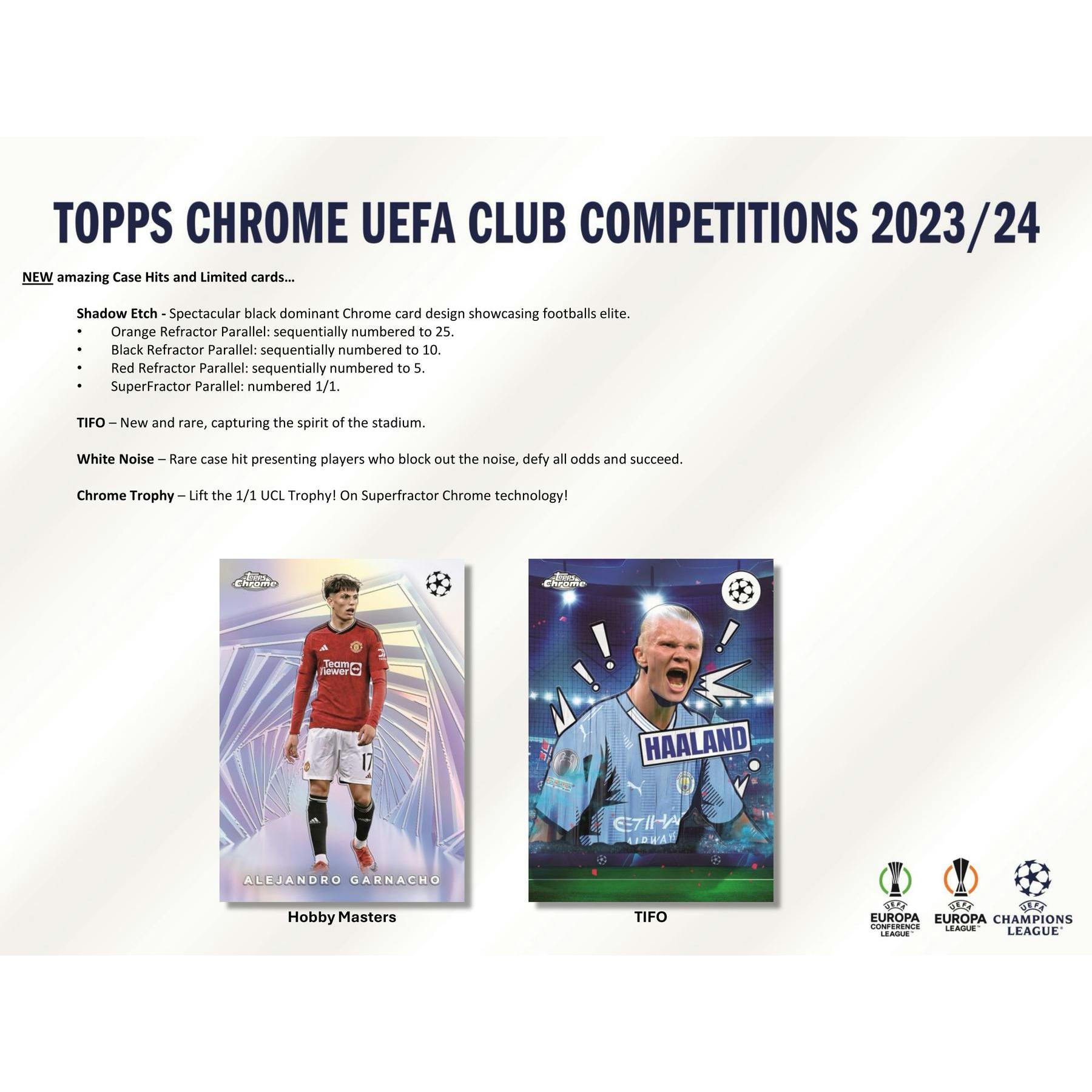 2023/24 Topps Chrome UEFA Club Competitions Soccer Hobby Jumbo Pack