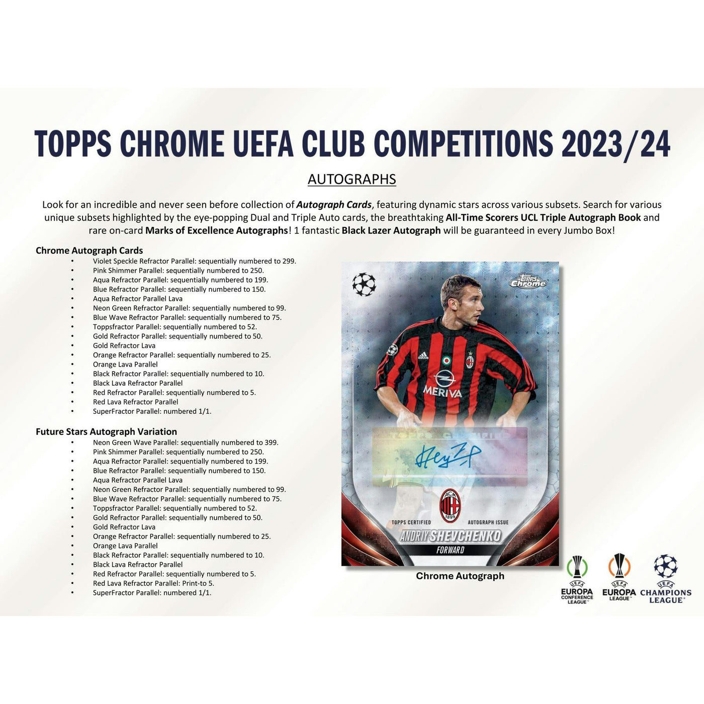 2023/24 Topps Chrome UEFA Club Competitions Soccer Hobby Jumbo Pack