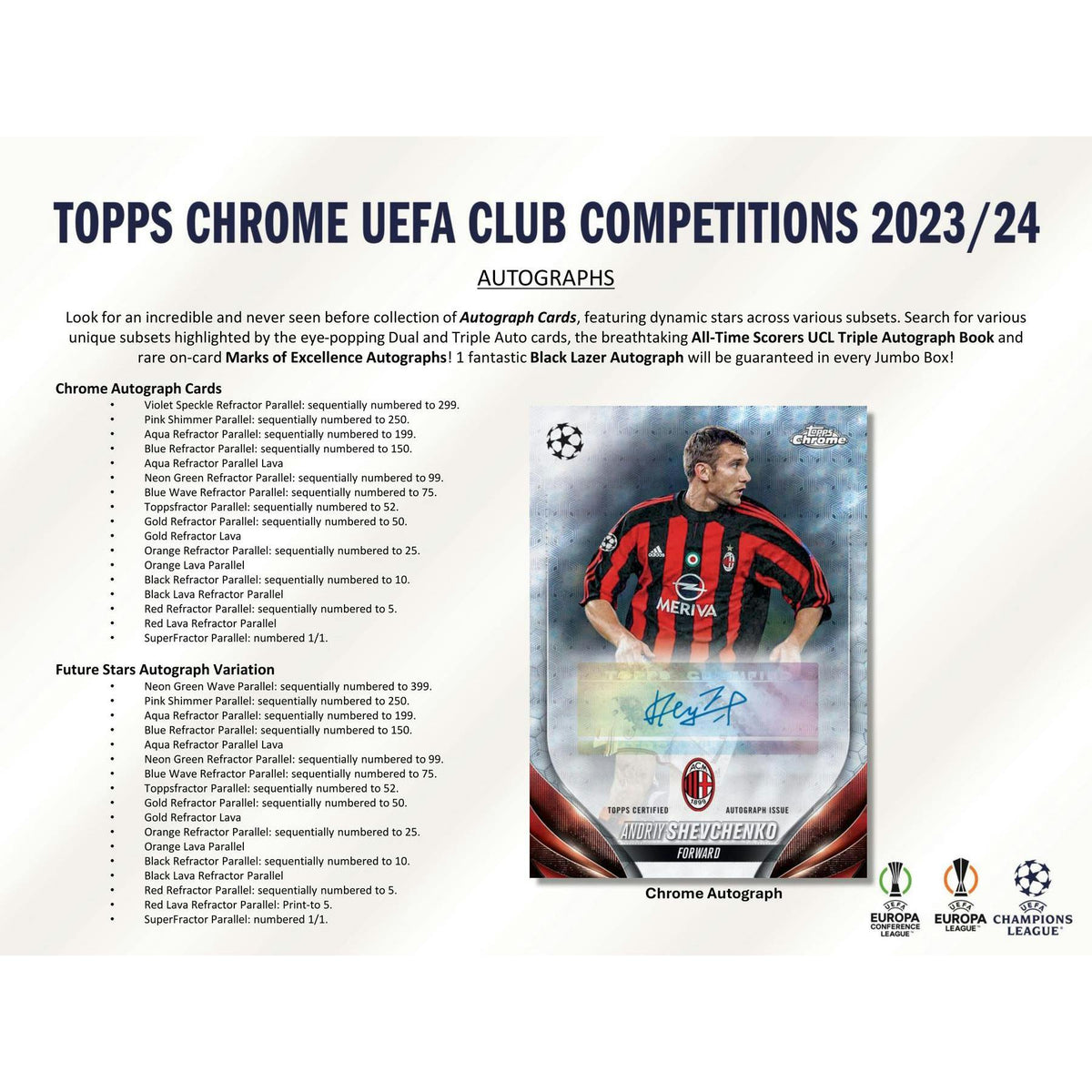 2023/24 Topps Chrome UEFA Club Competitions Soccer Hobby Jumbo Box