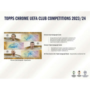 2023/24 Topps Chrome UEFA Club Competitions Soccer Hobby Jumbo Box