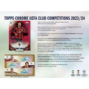 2023/24 Topps Chrome UEFA Club Competitions Soccer Hobby Box