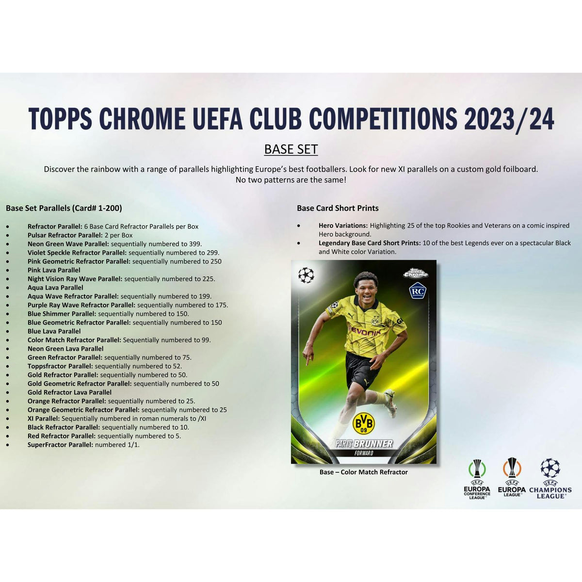 2023/24 Topps Chrome UEFA Club Competitions Soccer Hobby Box