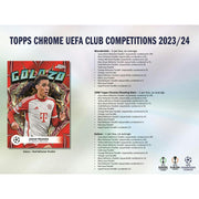 2023/24 Topps Chrome UEFA Club Competitions Soccer Hobby Box