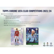 2023/24 Topps Chrome UEFA Club Competitions Soccer Hobby Box