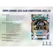 2023/24 Topps Chrome UEFA Club Competitions Soccer Hobby Box