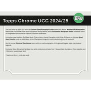 2024/25 Topps Chrome UEFA Club Competitions Soccer Blaster 40-Box Case