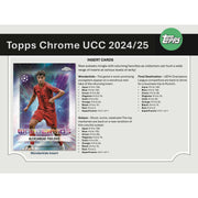 2024/25 Topps Chrome UEFA Club Competitions Soccer Blaster Box