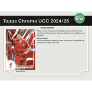 2024/25 Topps Chrome UEFA Club Competitions Soccer Blaster 40-Box Case