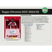 2024/25 Topps Chrome UEFA Club Competitions Soccer Blaster Pack