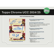 2024/25 Topps Chrome UEFA Club Competitions Soccer Blaster Box