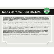 2024/25 Topps Chrome UEFA Club Competitions Soccer Hobby 12-Box Case
