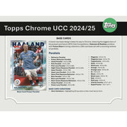 2024/25 Topps Chrome UEFA Club Competitions Soccer Hobby Pack