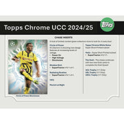 2024/25 Topps Chrome UEFA Club Competitions Soccer Hobby 12-Box Case