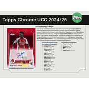 2024/25 Topps Chrome UEFA Club Competitions Soccer Hobby 12-Box Case