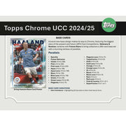 2024/25 Topps Chrome UEFA Club Competitions Soccer Hobby Jumbo 8-Box Case