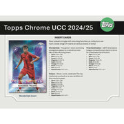 2024/25 Topps Chrome UEFA Club Competitions Soccer Hobby Jumbo Pack