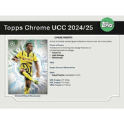 2024/25 Topps Chrome UEFA Club Competitions Soccer Hobby Jumbo Pack