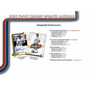 2025 Topps Chrome Update Series Baseball Delight 6-Box Case