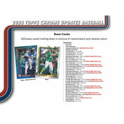 2025 Topps Chrome Update Series Baseball Delight Box
