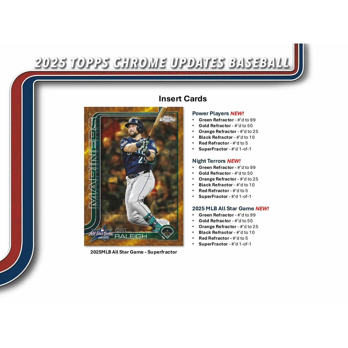 2025 Topps Chrome Update Series Baseball Delight Box