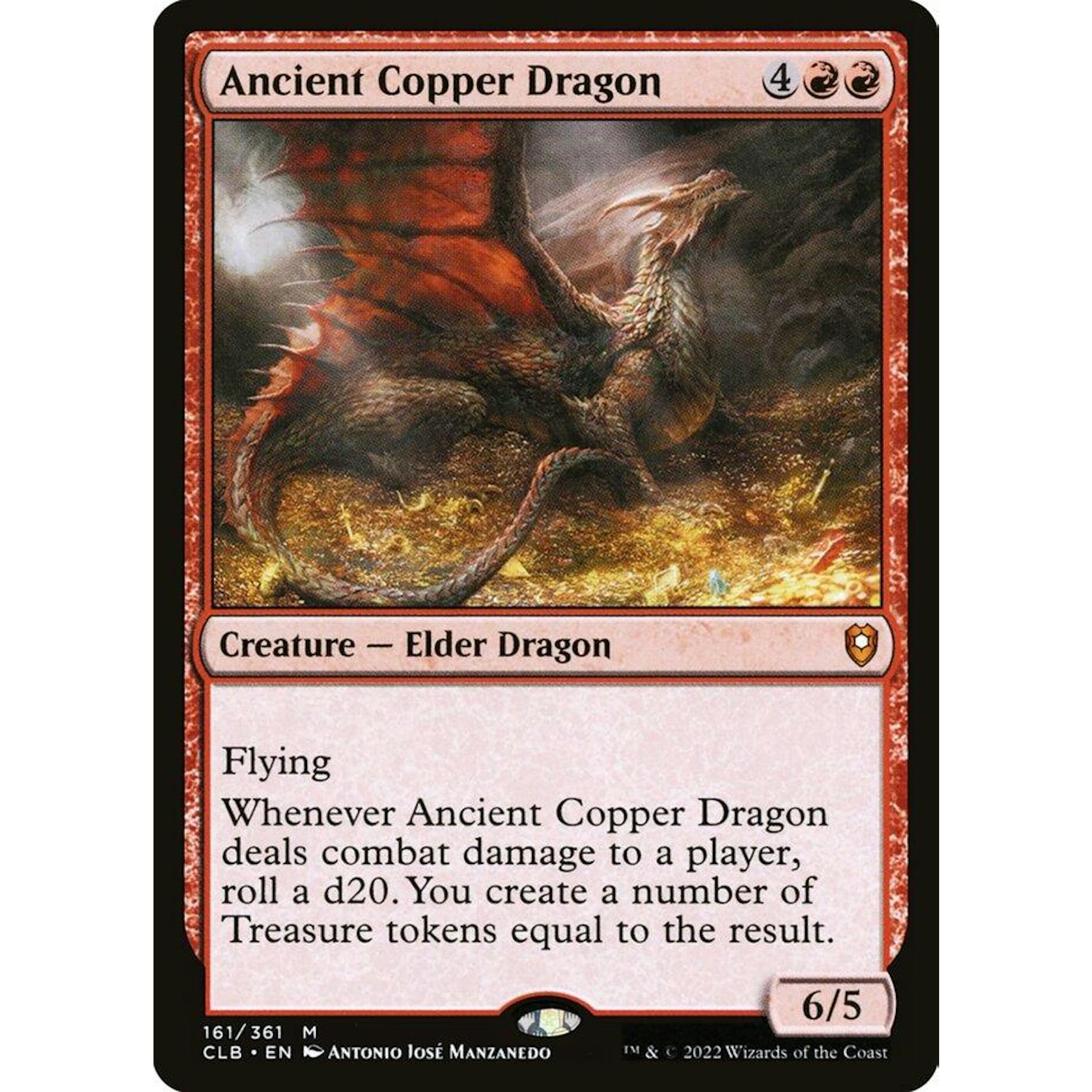 Magic the Gathering Commander Legends: Baldur's Gate Ancient Copper Dragon NEAR MINT NM