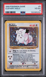 Pokemon Base Set Unlimited Clefairy 5/102 PSA 4