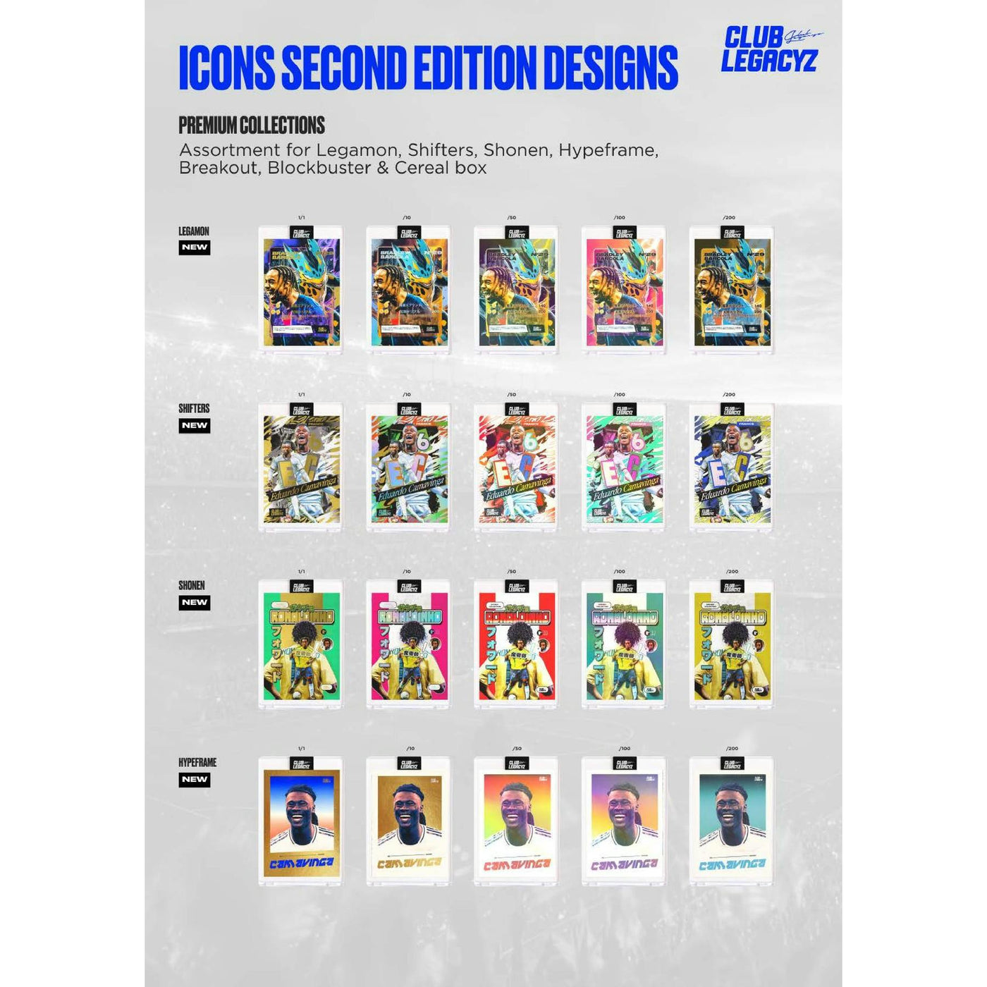 2025 Club Legacyz Icons Soccer Second Edition Hobby Box