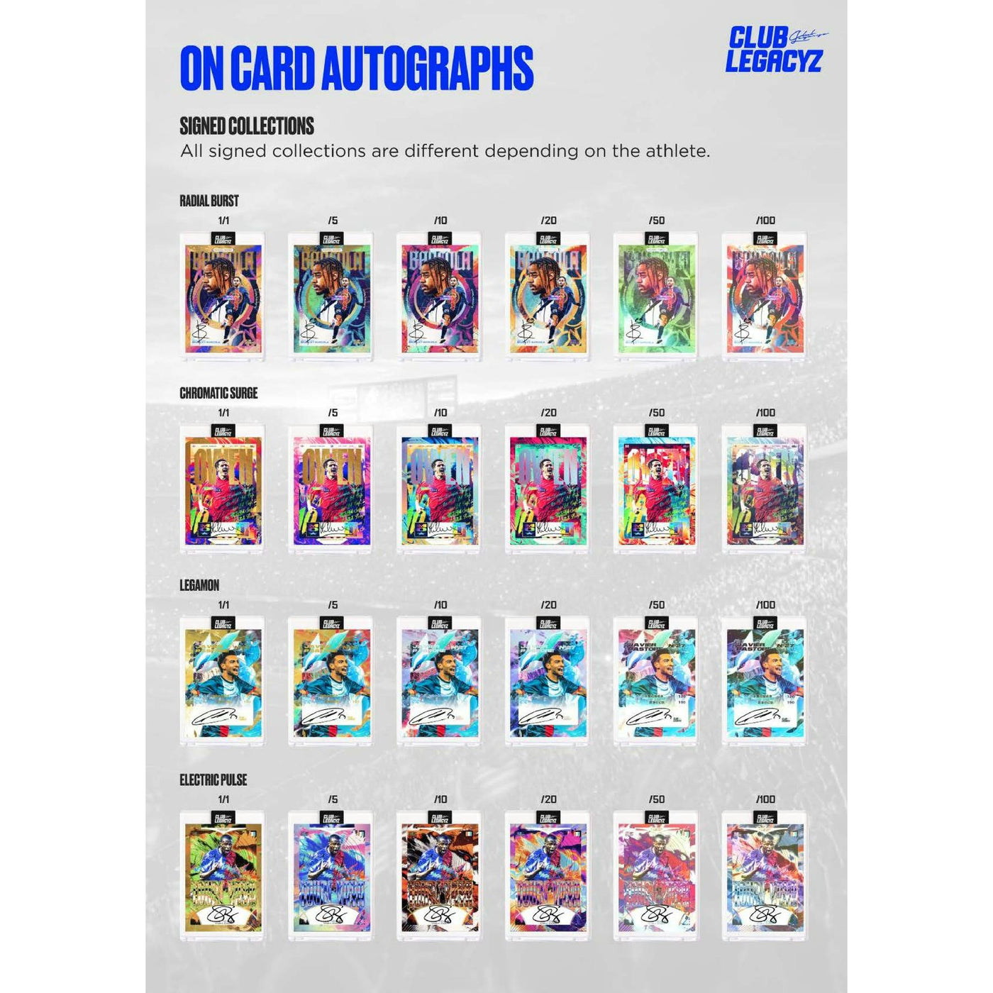 2025 Club Legacyz Icons Soccer Second Edition Hobby Box