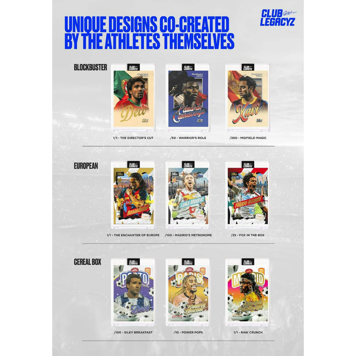 2025 Club Legacyz Icons Soccer Second Edition Hobby Box