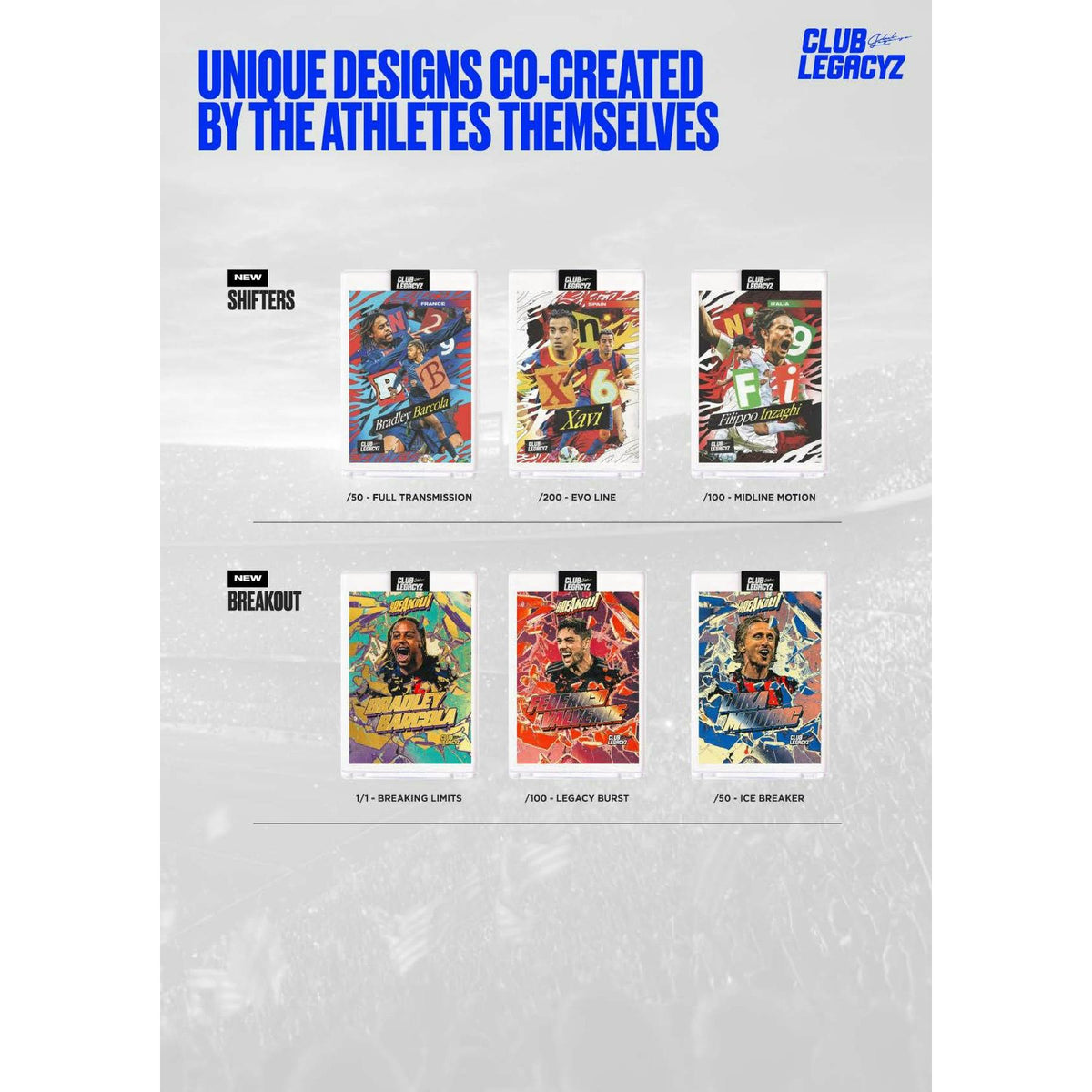 2025 Club Legacyz Icons Soccer Second Edition Hobby Box