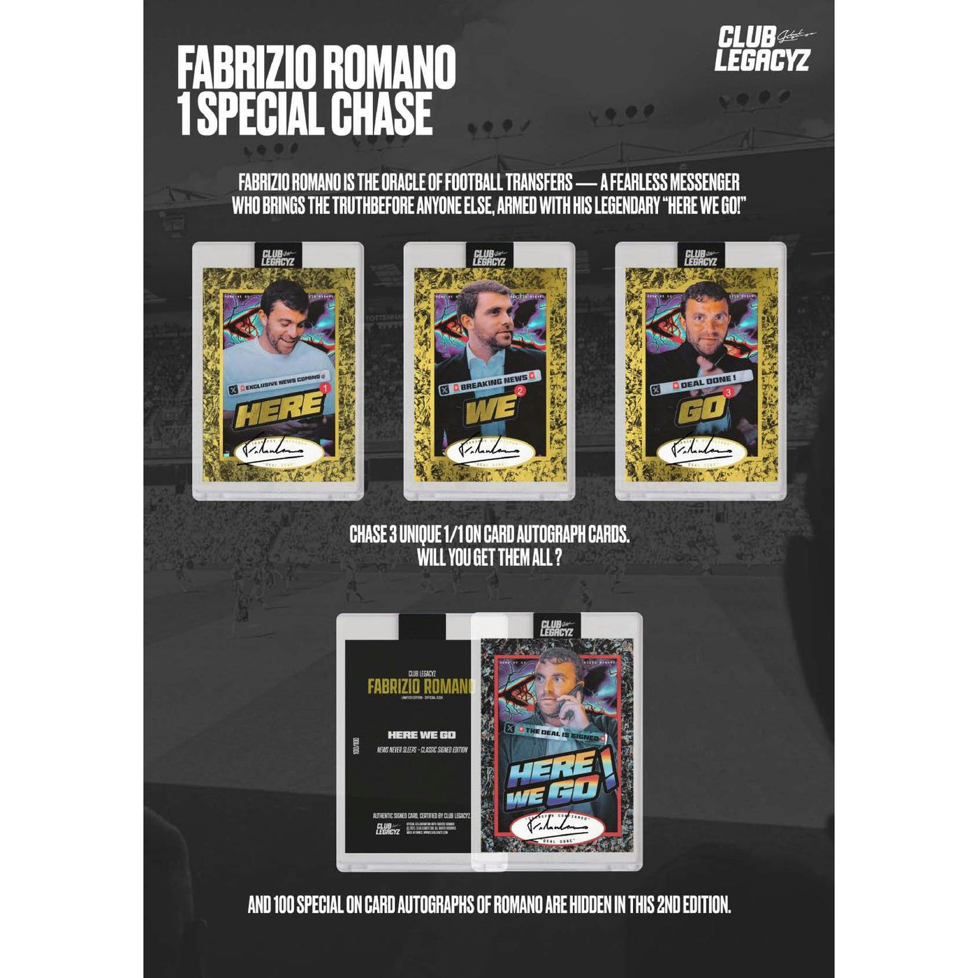 2025 Club Legacyz Icons Soccer Second Edition Hobby Box