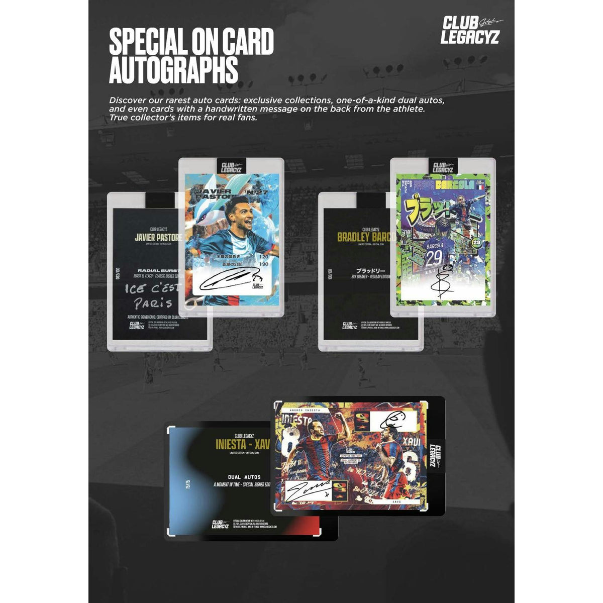 2025 Club Legacyz Icons Soccer Second Edition Hobby Box