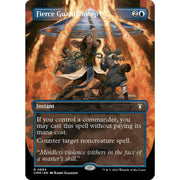 Magic the Gathering Commander Masters BORDERLESS Fierce Guardianship 0694 NEAR MINT NM
