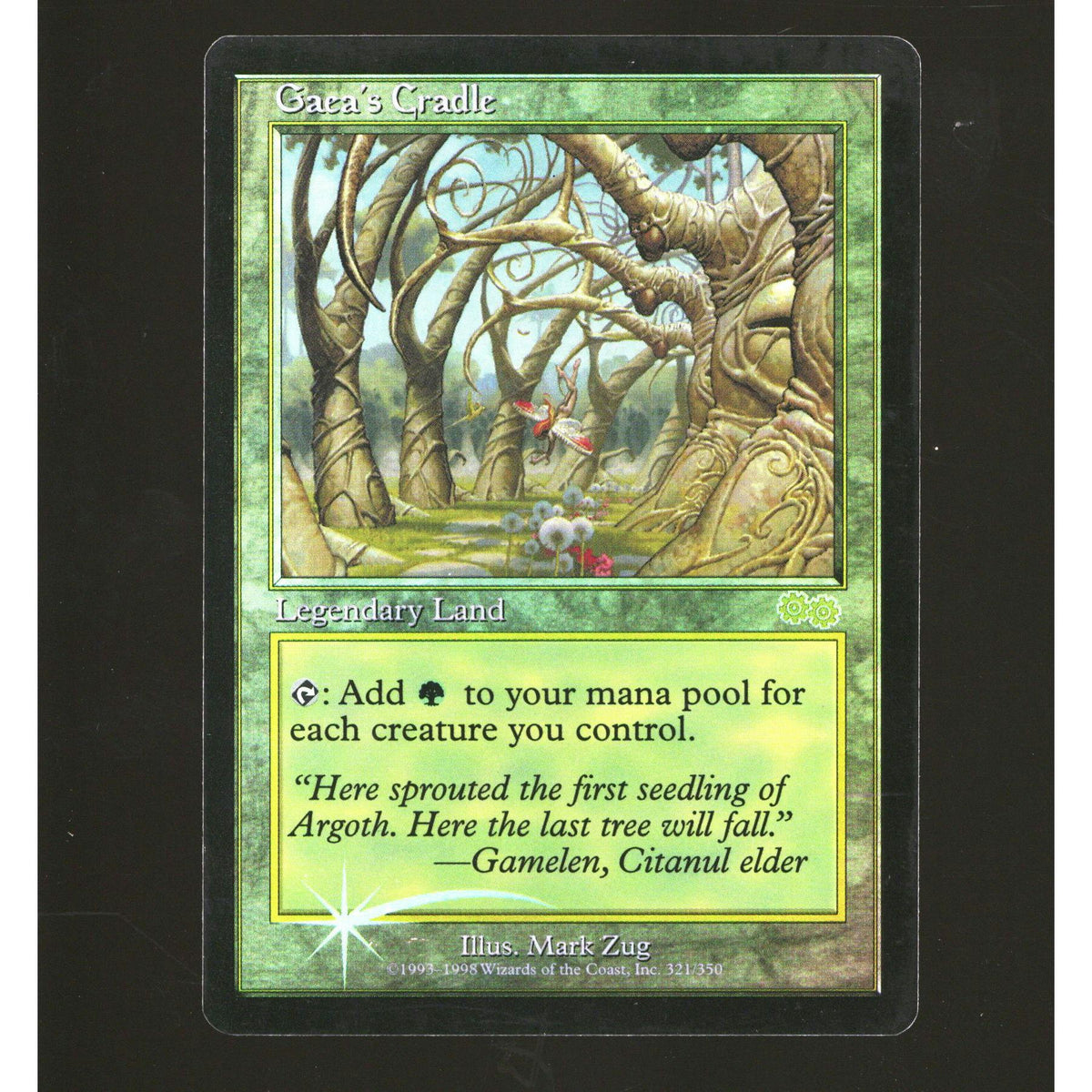 Magic the Gathering Judge Promo FOIL Gaea's Cradle MODERATELY PLAYED MP