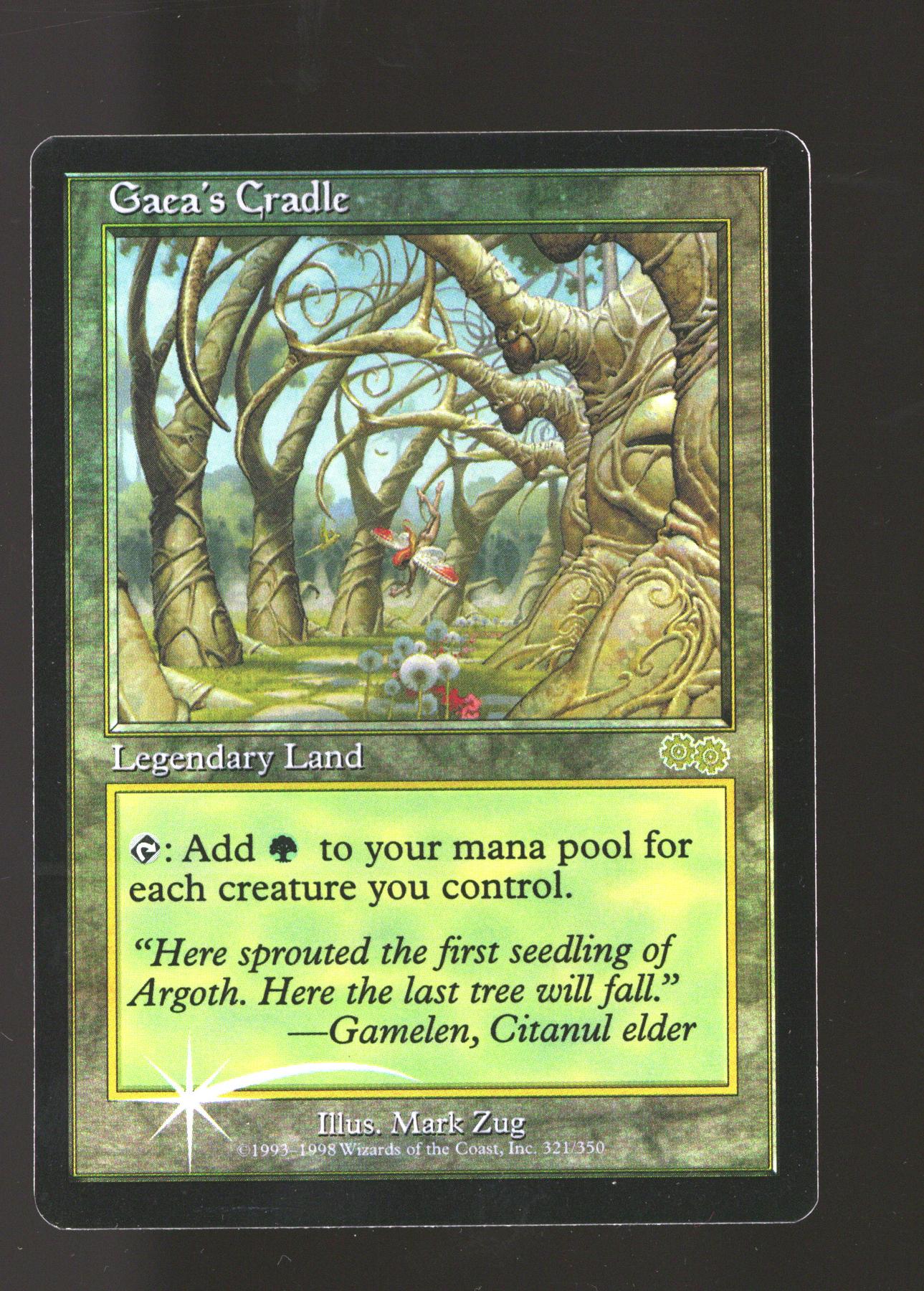 Magic the Gathering Judge Promo FOIL Gaea's Cradle LIGHTLY PLAYED LP *403
