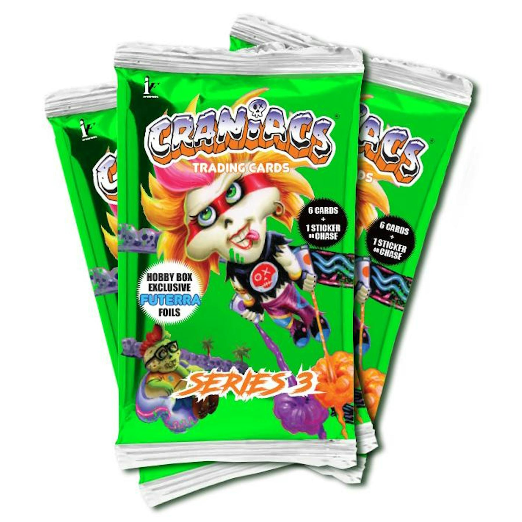 Craniacs Trading Cards Series 3 Skullblam! Hobby 12-Box Case