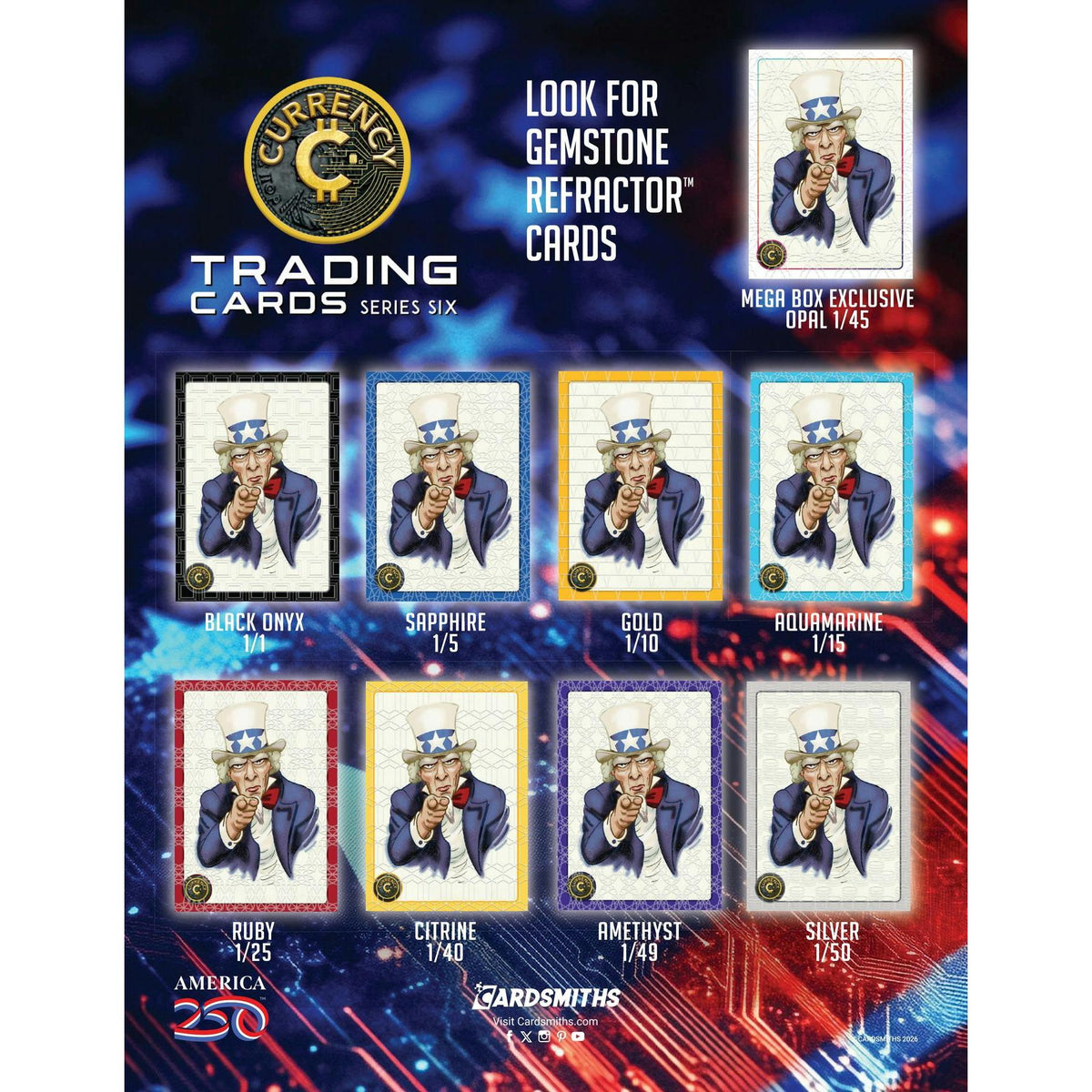2026 Cardsmiths Currency Trading Cards Series 6 Mega Box (Presell)