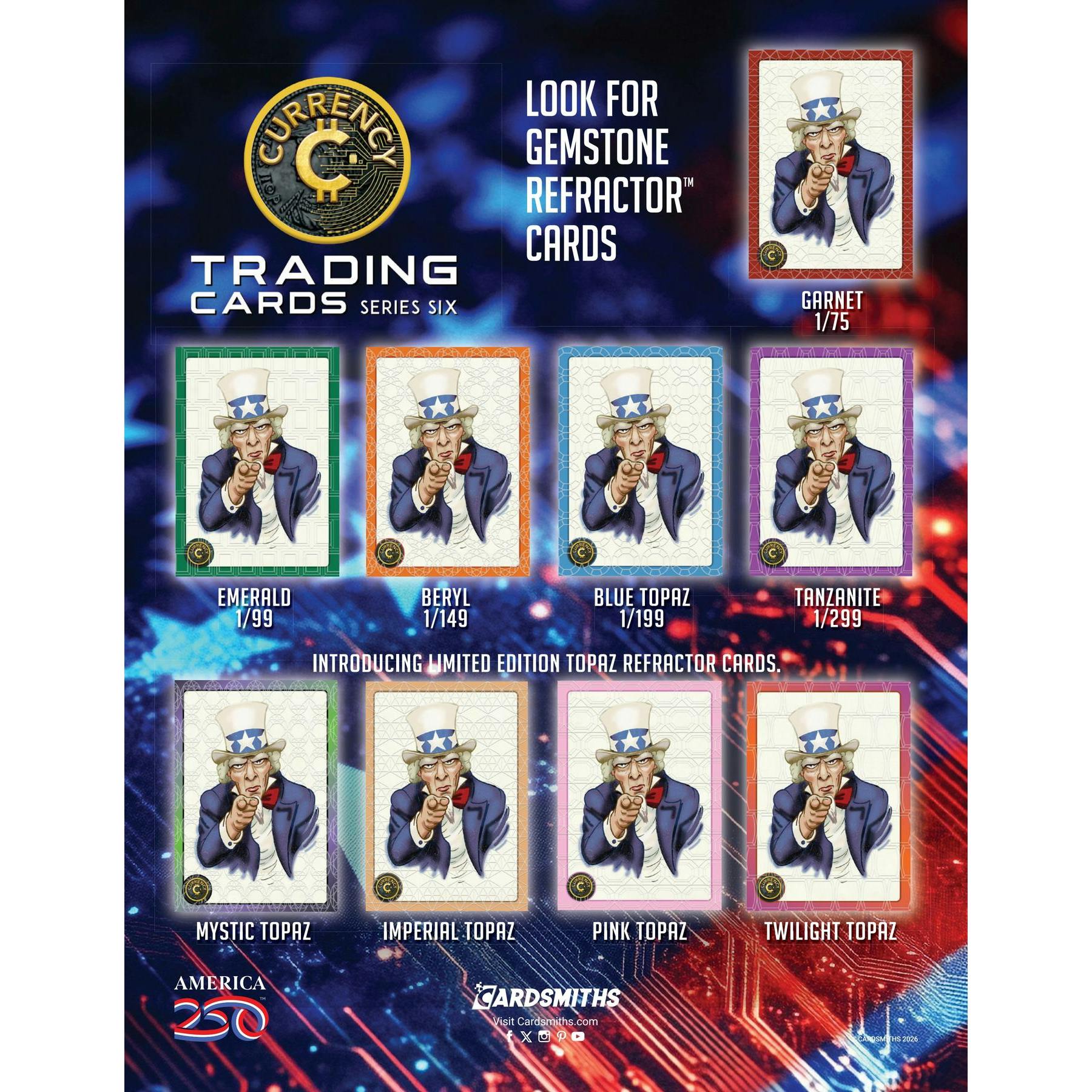 2026 Cardsmiths Currency Trading Cards Series 6 Mega 6-Box Case (Presell)
