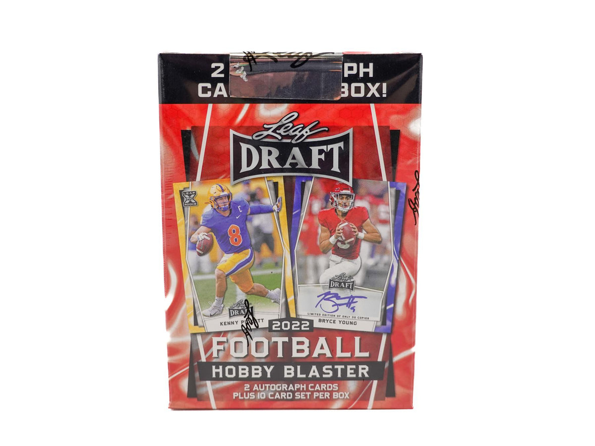 2022 Leaf Draft Football Blaster Hobby Box