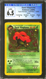 Pokemon Team Rocket Dark Vileplume 13/82 CGC 6.5 subs