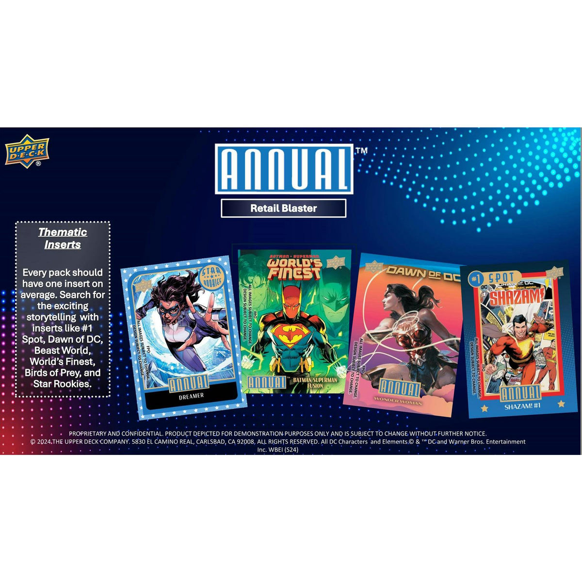 2023/24 Upper Deck DC Annual Blaster 20-Box Case