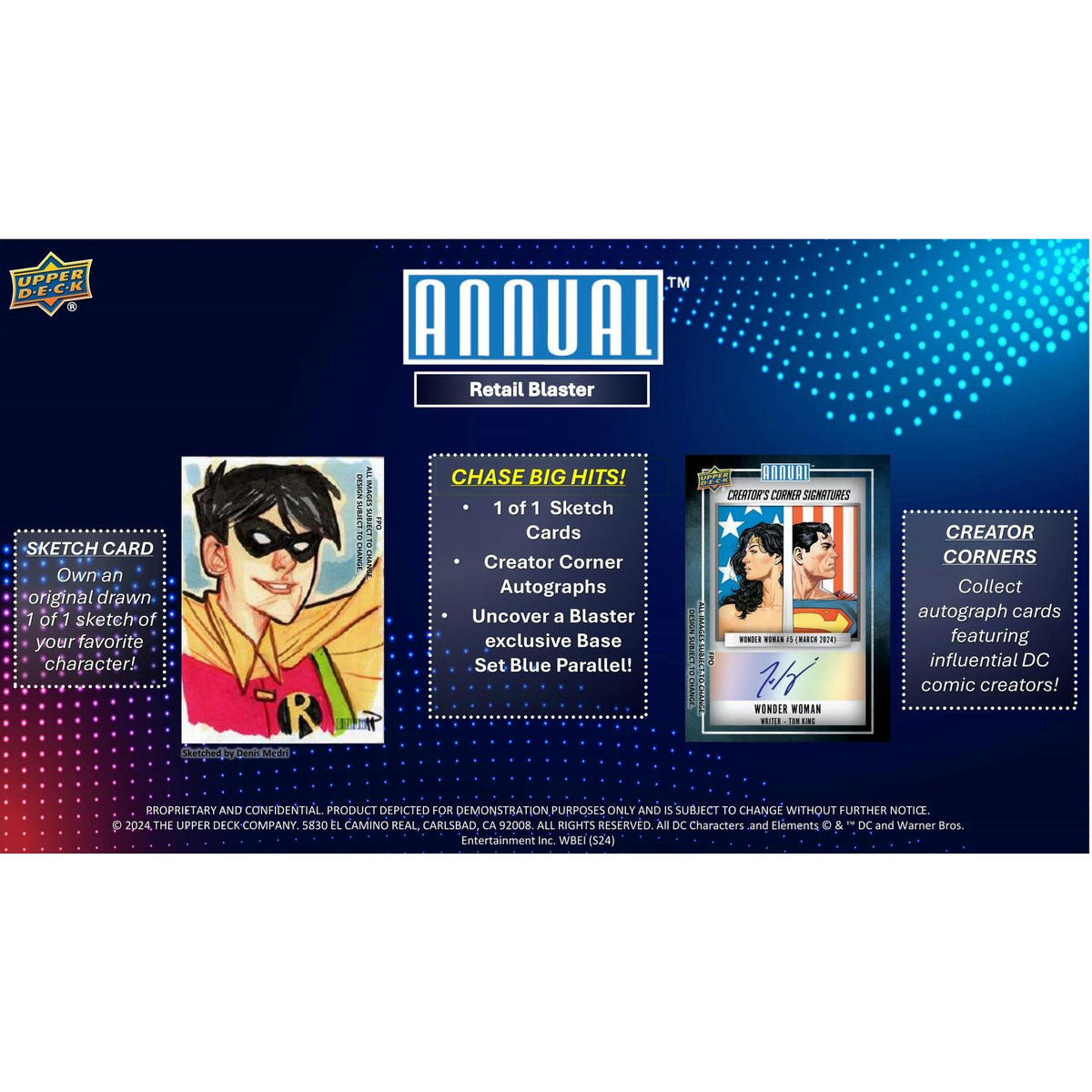 2023/24 Upper Deck DC Annual Blaster 20-Box Case
