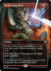 Magic the Gathering Commander Masters BORDERLESS Deflecting Swat 0698 NEAR MINT NM