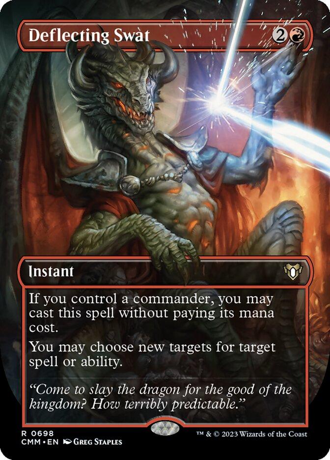 Magic the Gathering Commander Masters BORDERLESS Deflecting Swat 0698 NEAR MINT NM